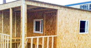 Сарай из дерева под ключ в зиме – строительствопо цене от 41897 рублей